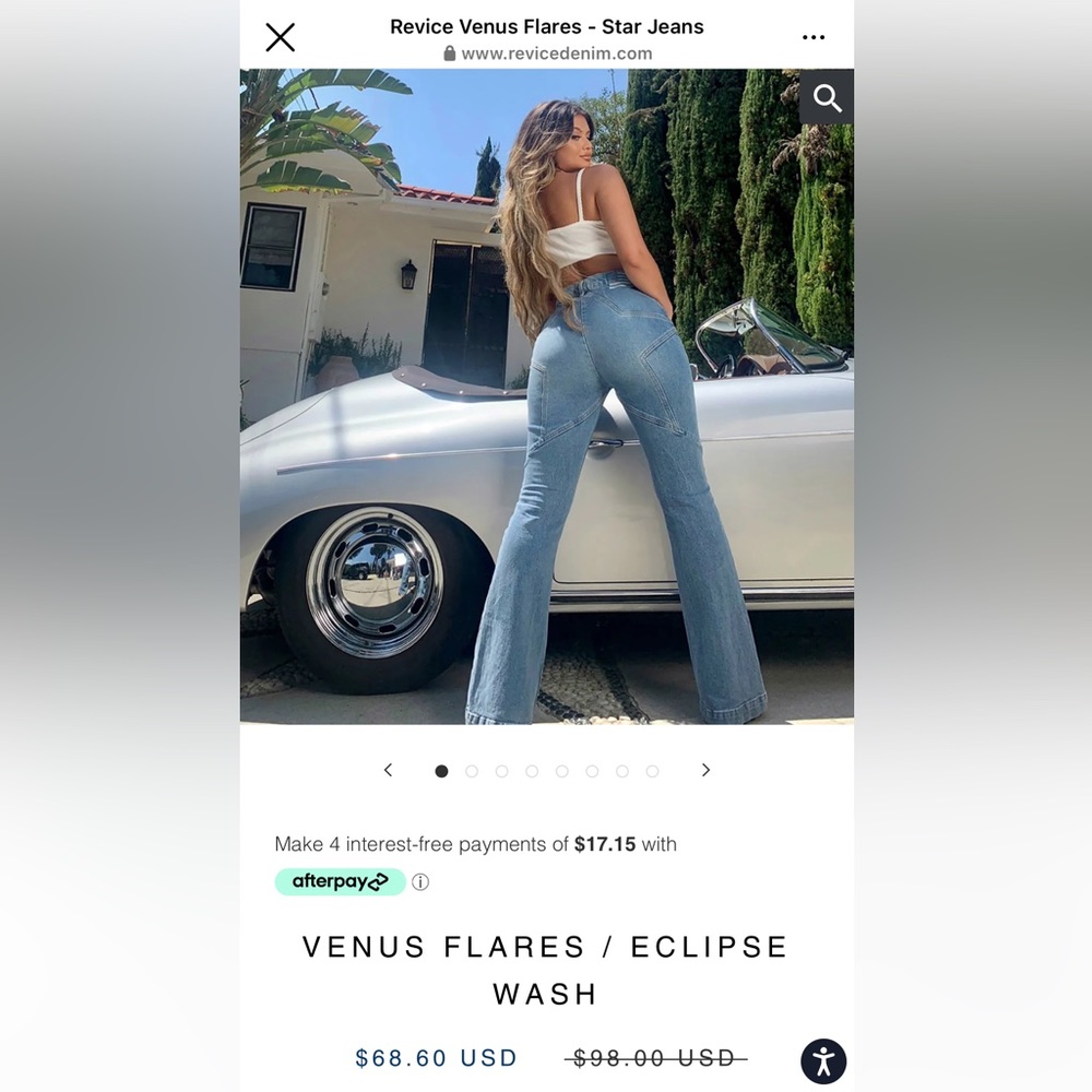 Revive Denim Venus Flares/Eclipse Wash